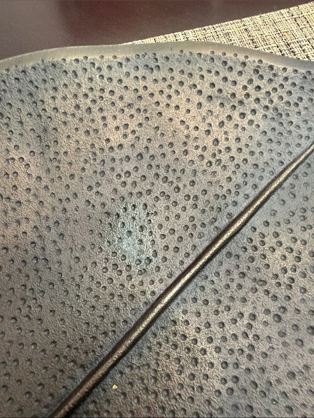 Crate and Barrel decorative metal leaf tray